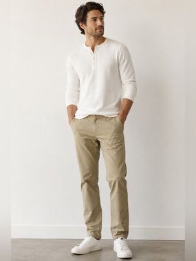 Original Penguin Tan Chinos Straight Leg Cotton